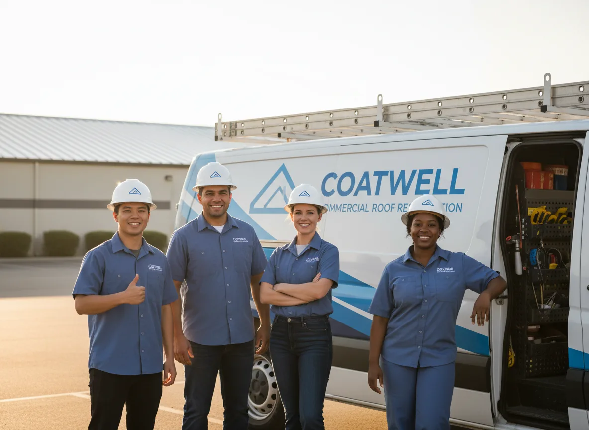 Commercial roof coating company in Cedar, KS