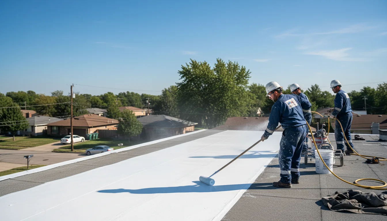 Commercial roof coating in Cedar, KS near me